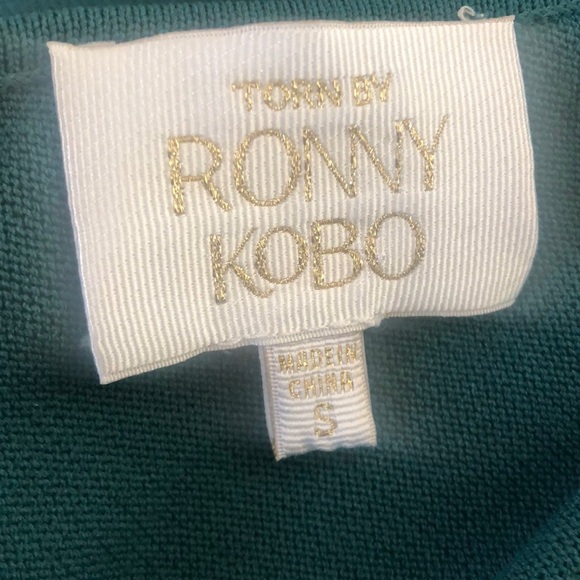 Ronny Kobo Fina Stretch Knit One Shoulder Cocktail Dress Maxi Small - Picture 6 of 7